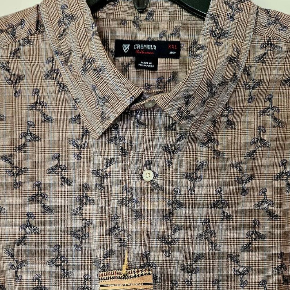 Cremieux Collection Mushroom Button Down XXL New